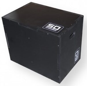 Cajon Pliometrico Madera 40-50-60 cms (NEGRO) Desmontado