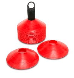 Set 50 mini conos (todos color rojo)