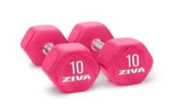ZIVA Chic Hexagon Steel Dumbbell 7,5 kg (Par)