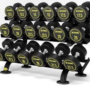 ZIVA Performance Soporte Mancuernas Redondas 3 alturas - 9 pares