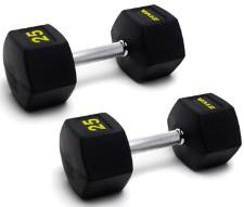 ZIVA Performance Mancuernas Hexagonales (Negro/Amarillo) 2 kg (Par)