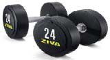 ZVO Solid Steel Urethane Dumbbell 4 kg (par)